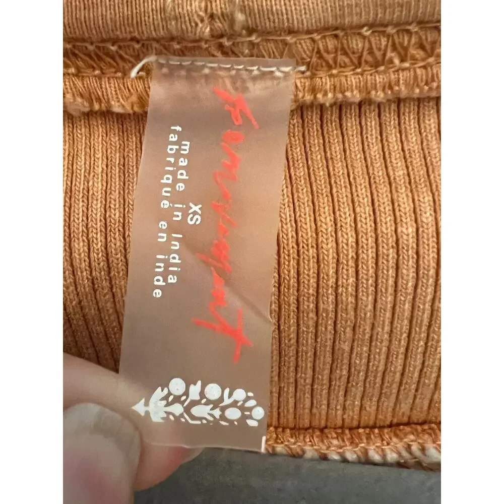 Free People FP Movement Slouchy Shelter Hoodie XS Copper Gorpcore Boxy Boho Chic - Picture 5 of 9